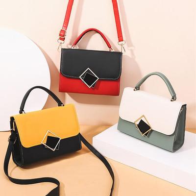 Simple Style Crossbody Shoulder Bags for Women PU Leather Flap Handbag Purse Fashion Messenger Bag