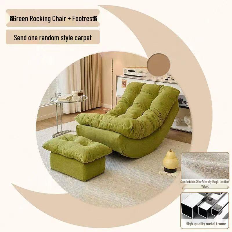 Comfort Rocking Recliner: Living Room, Bedroom, Balcony Single Sofa for One