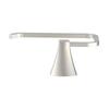 Wall Mount Toilet Paper Holder Simple Flare Design Satin Nickel Finish Contemporary Bathroom Accessory Hardware Included Easy