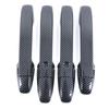 METYOUCAR Carbon Fiber Door Handle Cover Set for Honda Outer Door Knob Handle ABS Exterior Easy Custom Car Supplies 8-Piece N-BOX JF5/JF6, Chrome-Tone