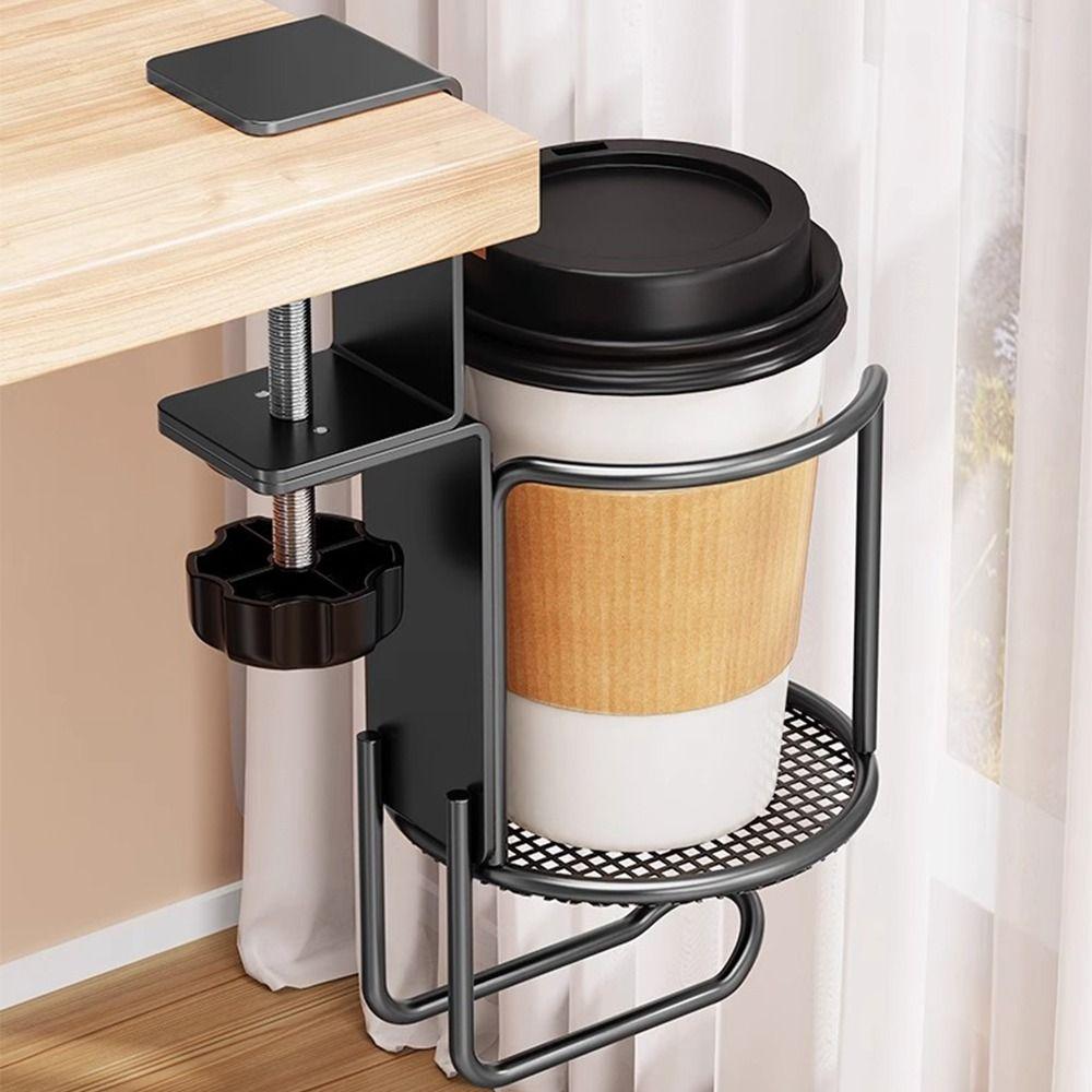 Waterproof Rotating Desk Cup Holder 2 In 1 Mug Floating Shelves  Office Accessories