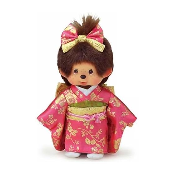 Sekiguchi Furisode Monchhichi Girl 205004 H20W15D6cm