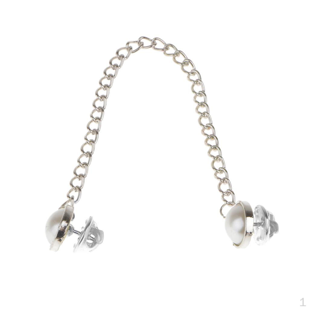 

Женская великолепная брошь с воротником-цепочкой и кисточками из белого жемчуга