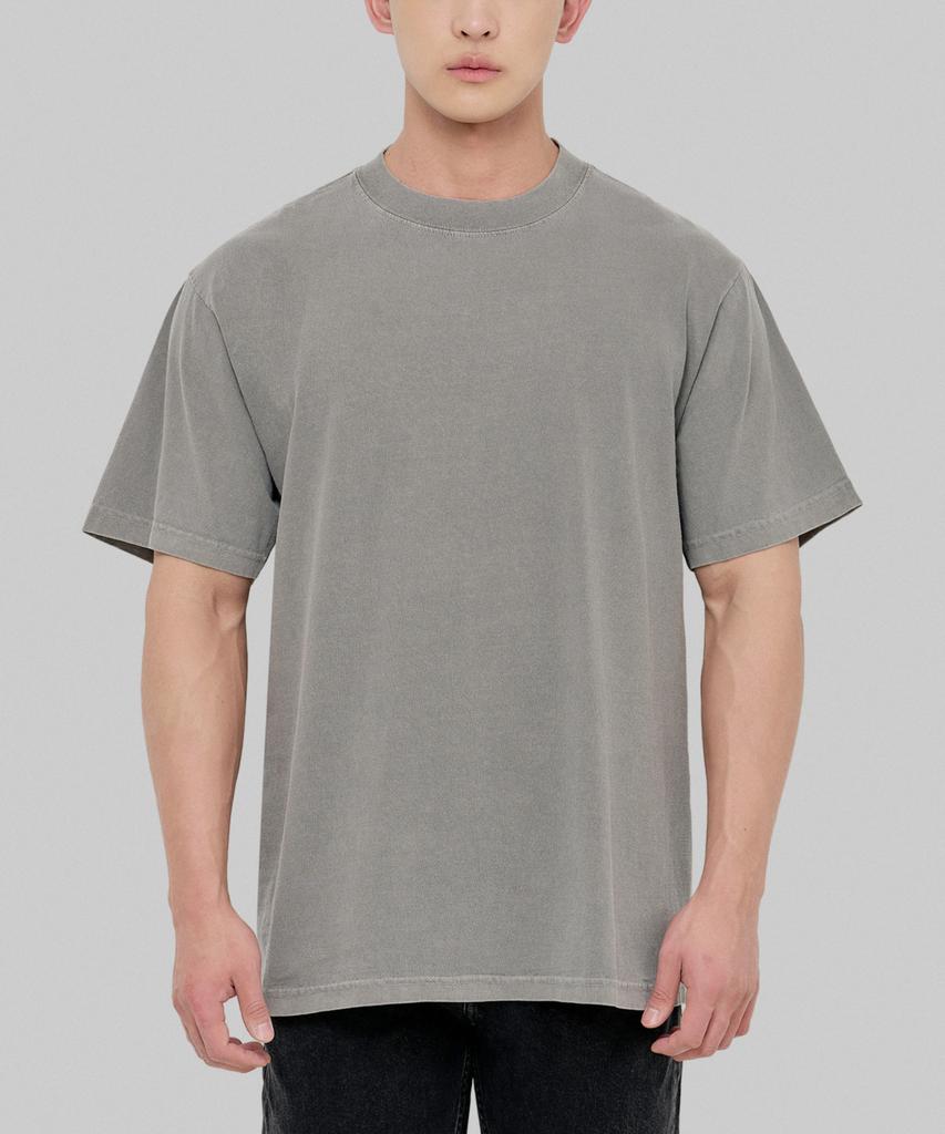 SHAKA WEAR [2Pack] 7.5Oz Garment-Dyed Oversized Plain Short Sleeve T-Shirt_Color (Type A)