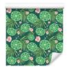 Summer Fruits Wallpaper Green and Sea for Living Room and Bedroom 50x1000