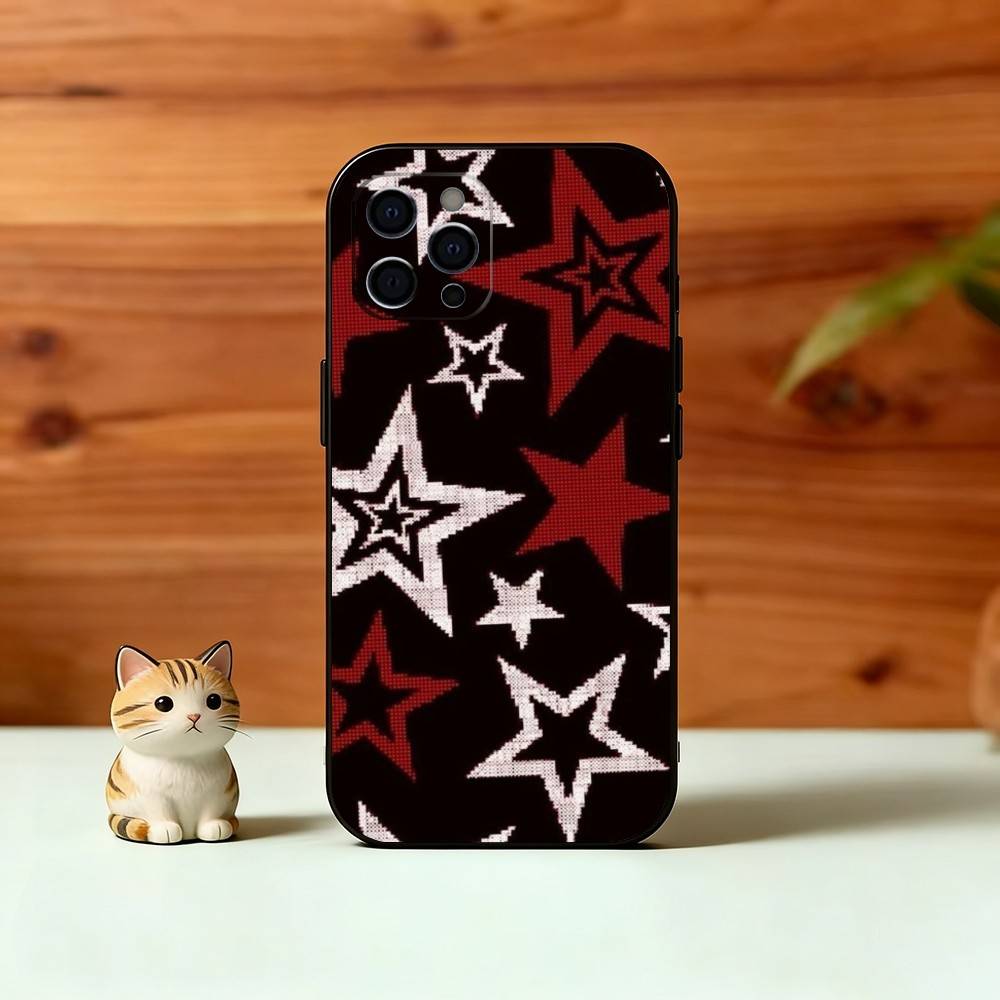 Y-y2K Star Aesthetic Phone Case Silicone Soft For IPhone 17 16 15 14 13 12 11 X XR Plus Pro Max Plus