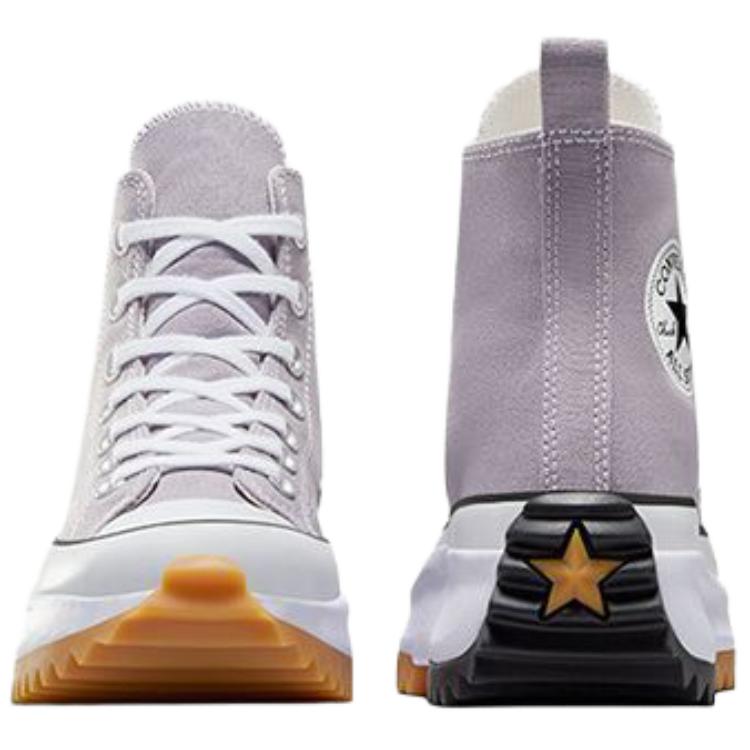 Converse Run Star Hike Platform High Top Canvas Shoes Women's Light Purple A10666C