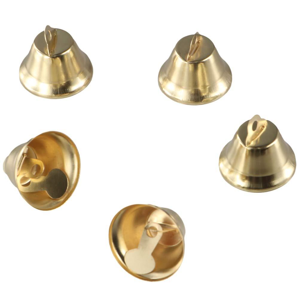 50pcs Wind Chime Gold Small Bell DIY Crafts Small Horn Gingle Bell Jingle Bell  Wedding