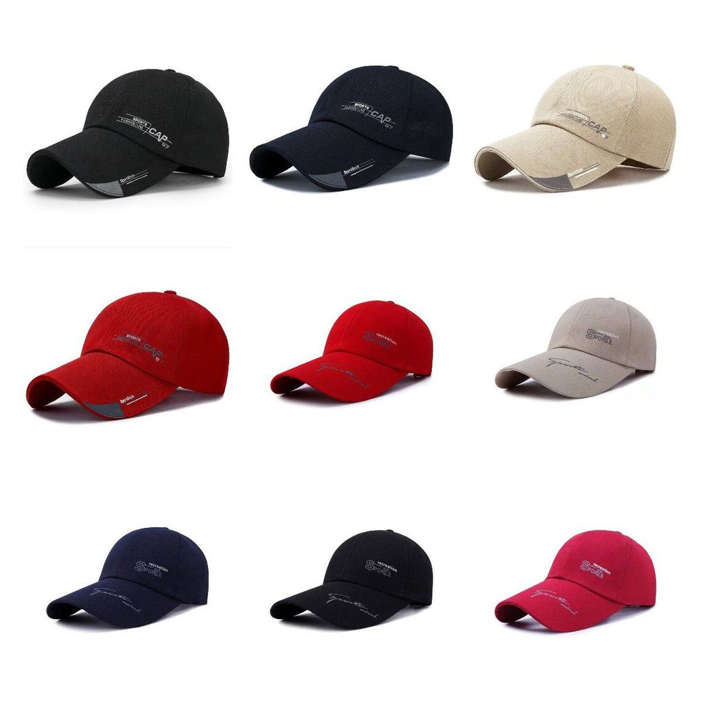 Unisex Casual Adjustable Summer Baseball Cap Black Sports Hat Sport Women Men