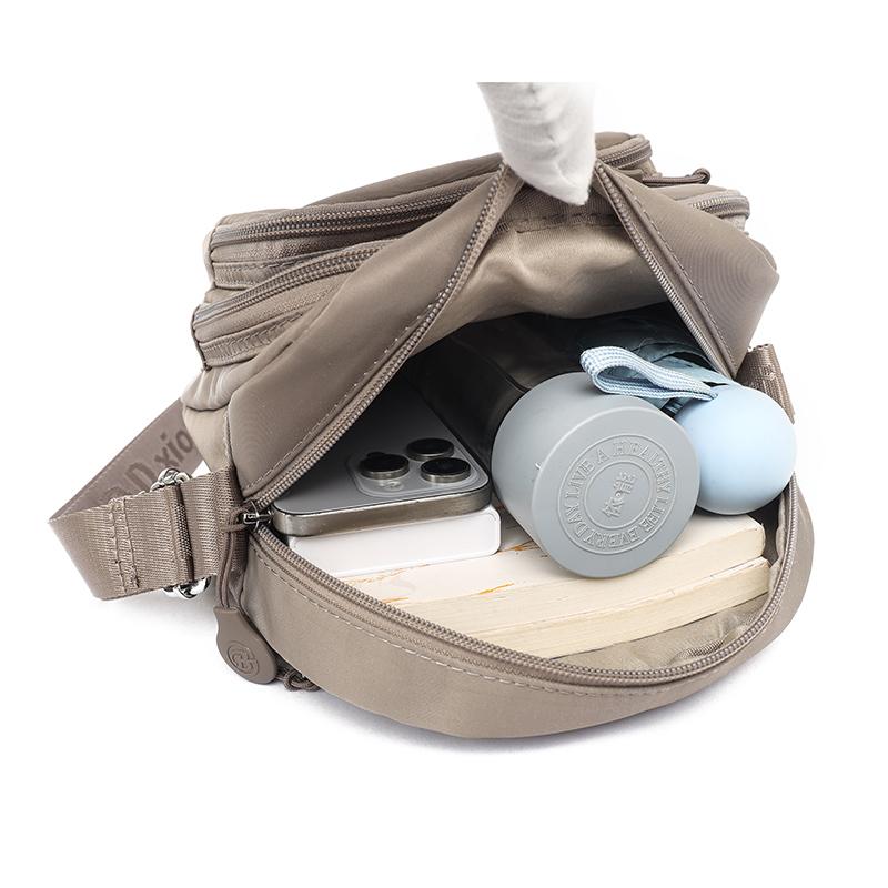 Women's Small Square Bag Solid Color Shoulder Bag Commuter Multi-Function Crossbody Bag