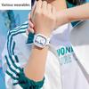 New Silicone Strap Irregular Square Watch for Boys and Girls  Trendy  Cool  Simple and Personalized Children's Watch