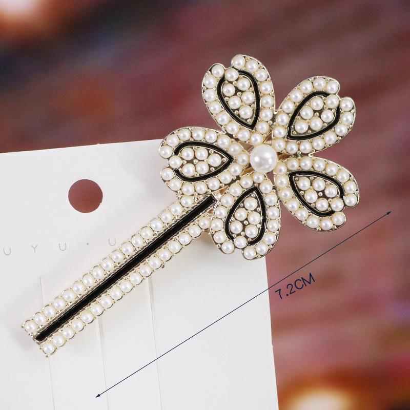 Elegant Rhinestone Hairpins Women Girls Pearl Hair Clips Pins Barrettes Accessories BB Hairclip Hairgrip Headdress