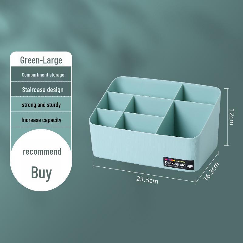 Minimalist Desktop Makeup Storage Box with Drawers for Cosmetics and Remote Control