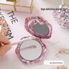 New Folding Double-Sided Rose Compact Travel Mirror