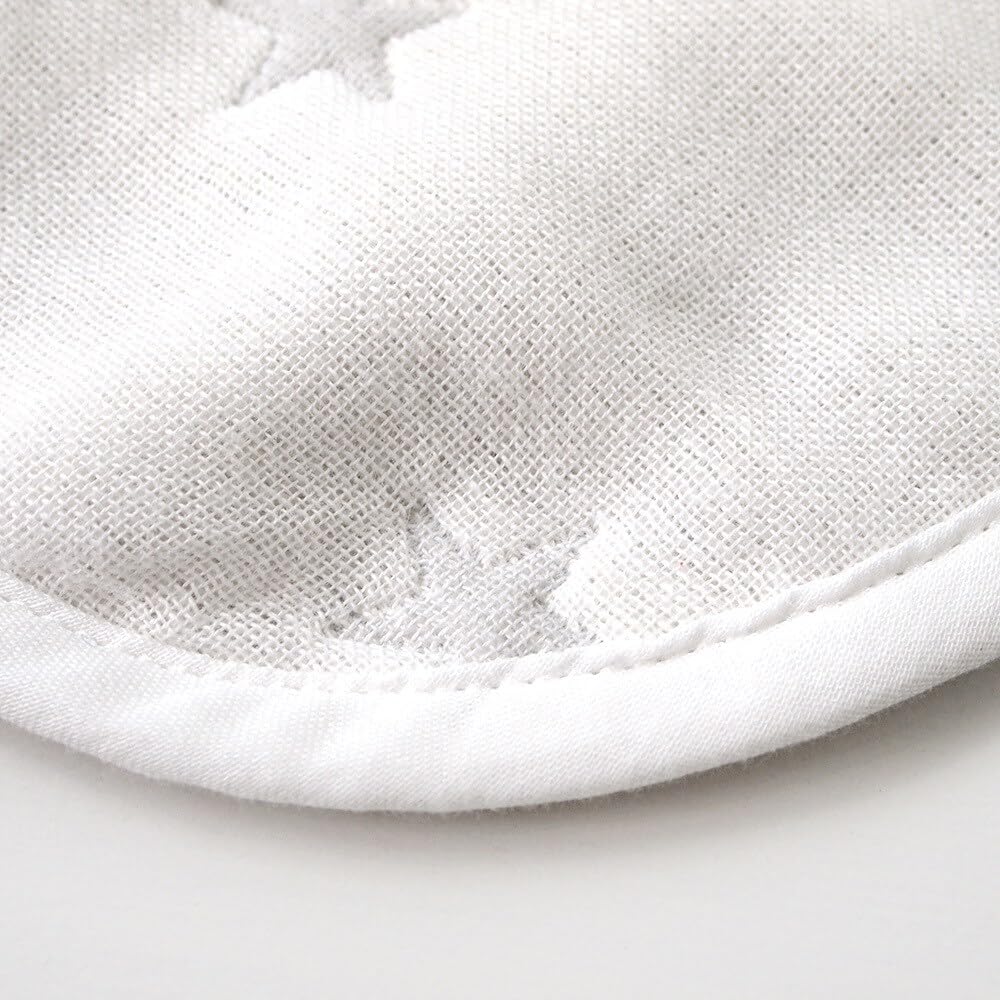 10mois Flauschige Gaze 90 x 110 cm (6-lagiger Mull) Decke, 100% Baumwolle, Silber, Mittel,