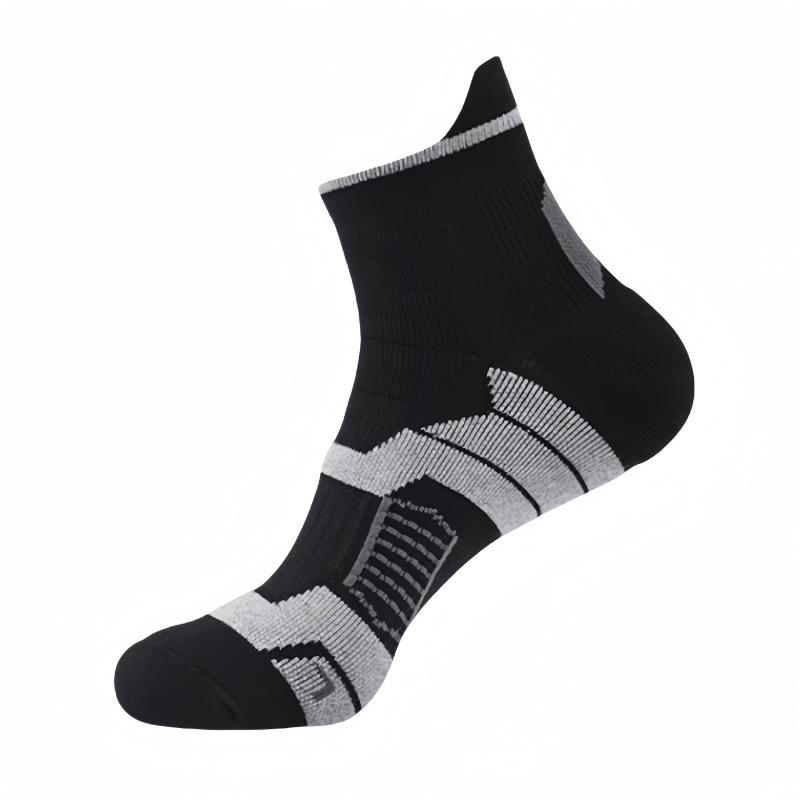 

Мужские осенние и зимние утолщенные махровые спортивные носки для бега, бадминтона, баскетбола, цилиндрические хлопковые носки 1 pair чёрный