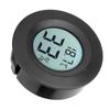 Mini Rundes Eingebettetes Digitales LCD Thermometer Hygrometer Feuchtigkeits- Temperaturmesser Innen Schwarz