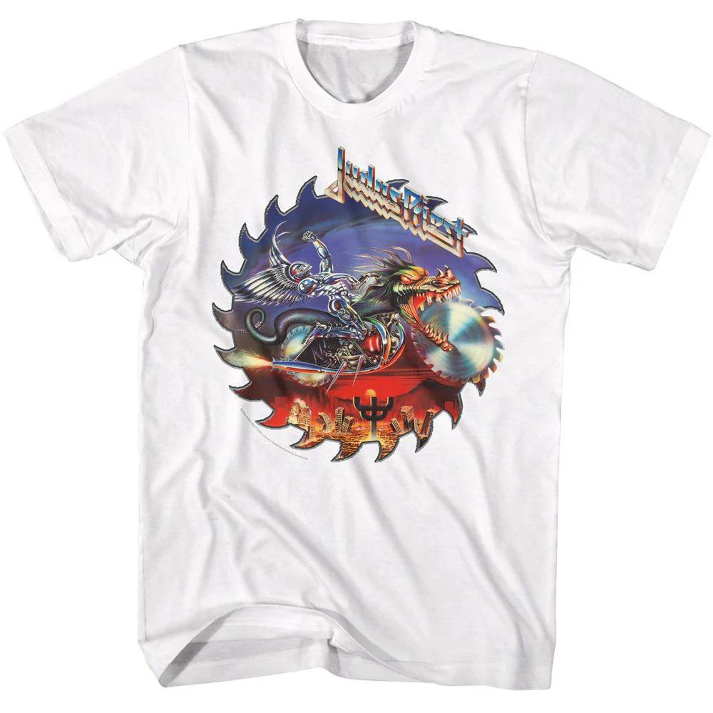 

Judas Priest Judas Priest Saw Motorcycle T-shirt High-end Luxury Is for Both Men and Women Top Y2k 2026 Summer 4XL