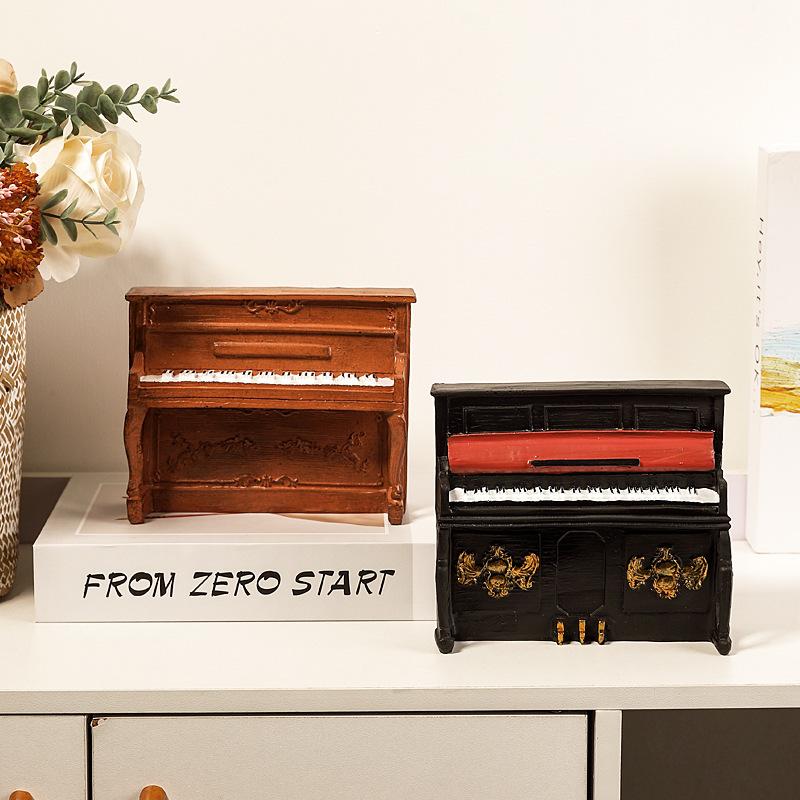 American Piano Ornaments Mini Musical Instrument Model TV Cabinet Room Bedroom Furnishings Music Gift Birthday Gift