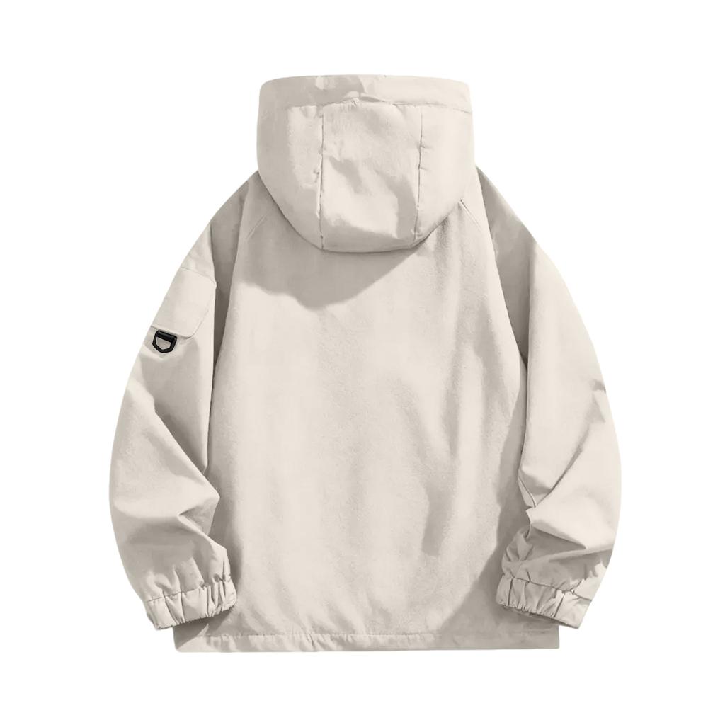 Women's Solid Color Long Sleeved Hooded Outdoor Suit Windproof And Thin Jacket