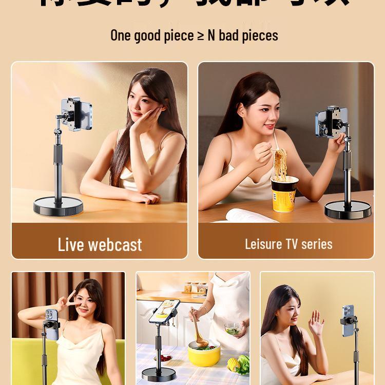 Universal Desktop Phone Holder for Live Streaming and Video Shooting