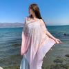 Knot Button Sunscreen Scarf Shawl Paisley National Style Cloak Elegant Cardigan Cape  Holiday