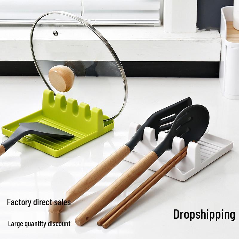 

Multifunctional Kitchen Utensil & Pot Lid Holder with Spoon and Chopstick Storage белый