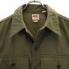 B&H sanforized Made in USA Herringbone Pattern Military jacket L khaki Men's Used