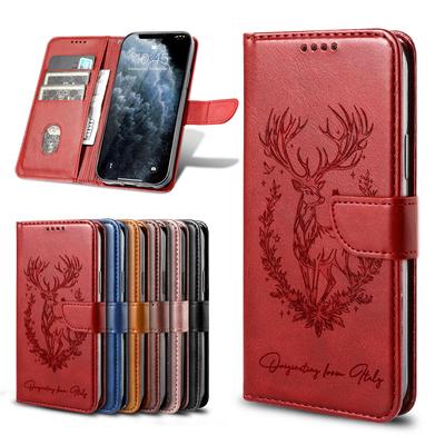 3D Tier Leder Handyhülle Brieftasche Buch Für Oppo Reno 13 12 11 10 A5 A3 Pro 13F 12F 11F A60 A79 A98 A78 A38 A17 A57 A96 Hülle