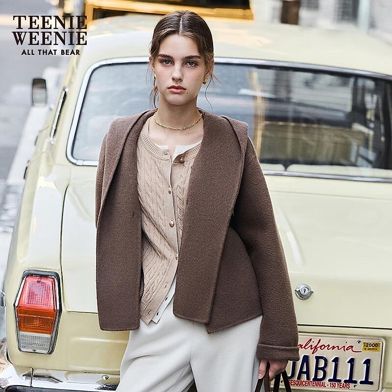 Teenie Weenie Women's First Heiress Toggle Button Wool Blend Cloak Coat