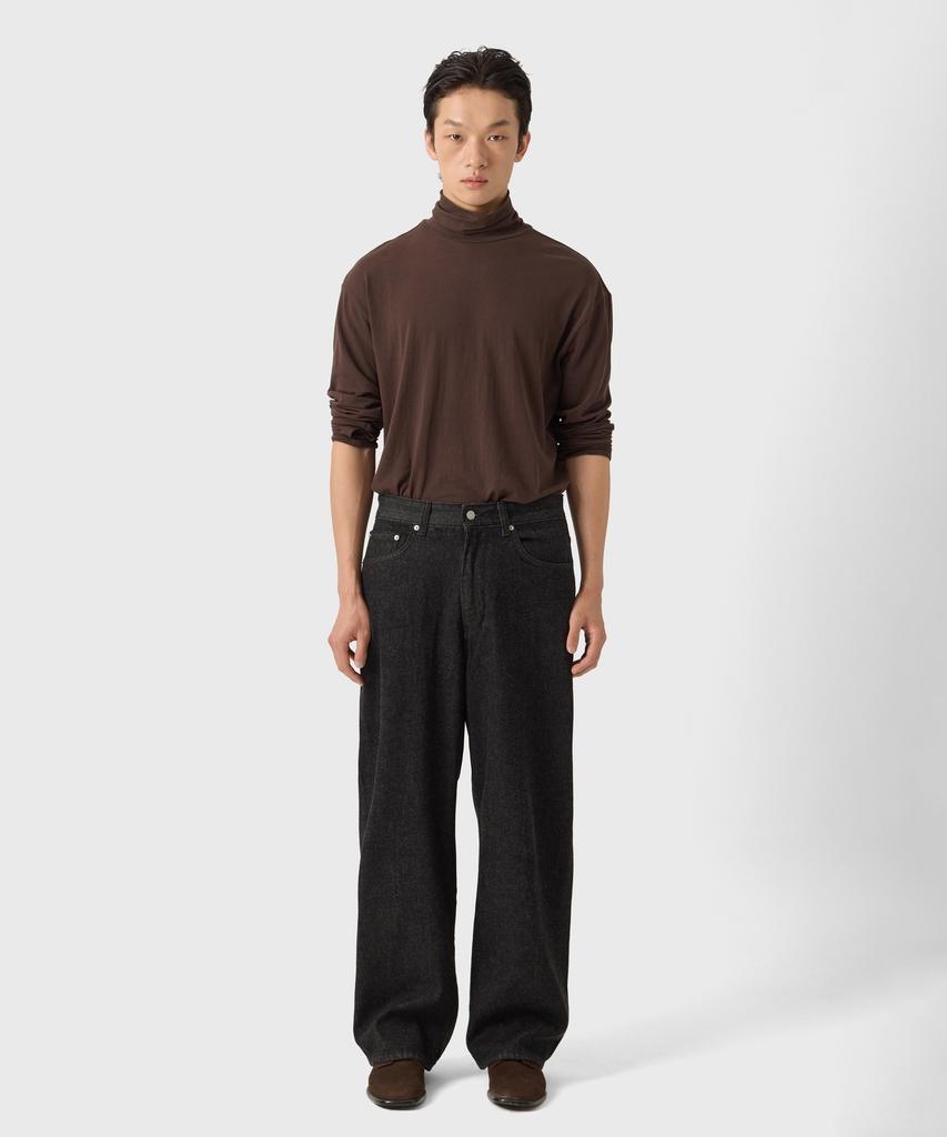 YOUTH Wide Denim Pants - Washed Black