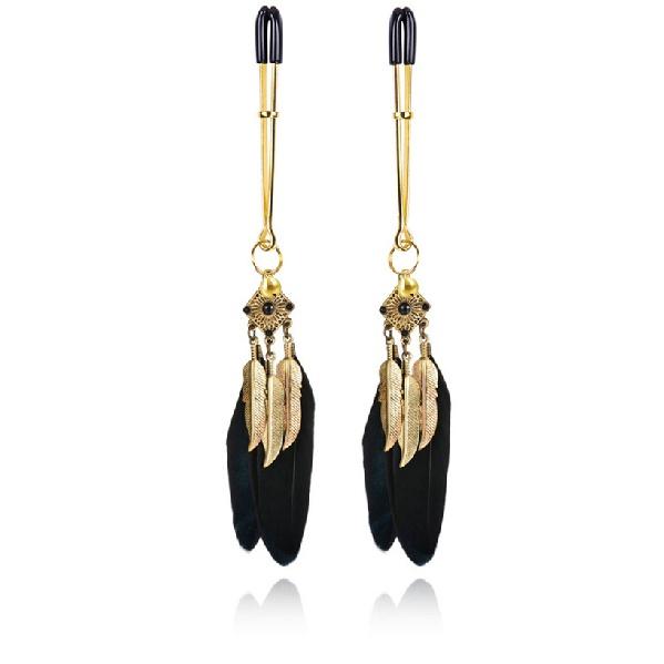 Exotic Accessories of Fetish Metal Nipple Clamp Shaking Milk Stimulate Flirting for Women Couples Sexy Body