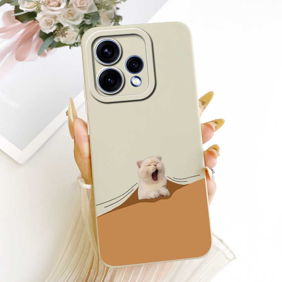 For Oppo Reno15 5G Case CPH2825 ilicone Back Cover For Oppo Reno 15C Reno15c 5G Cute Panda Cartoon Phone Cases Shockproof