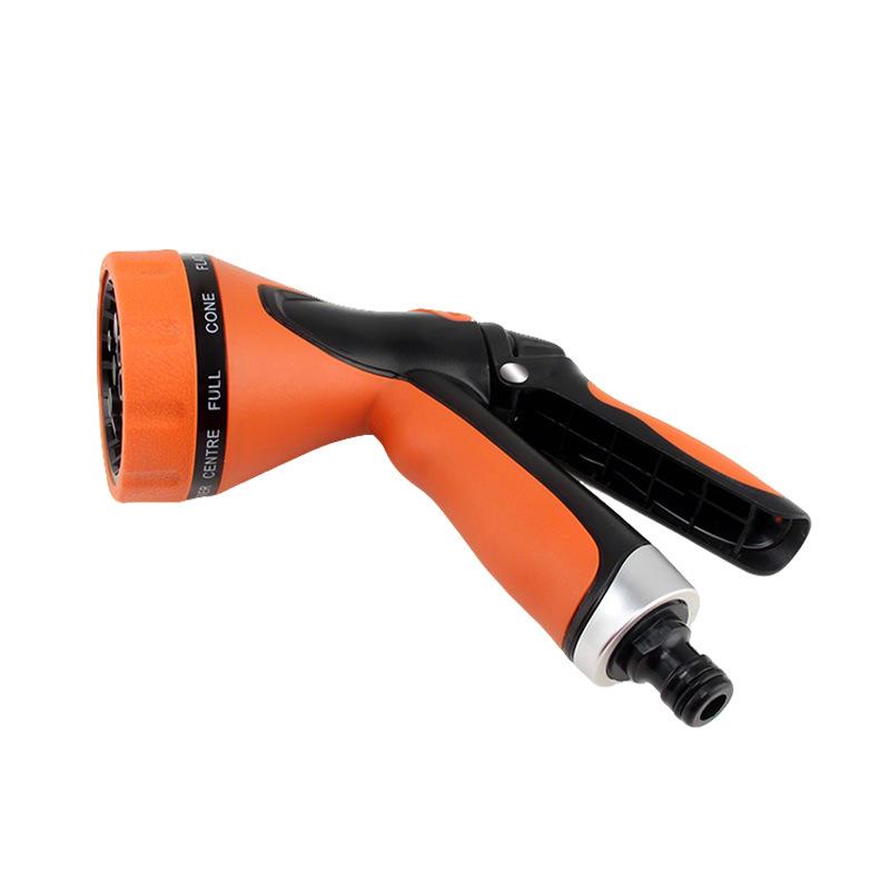 Rubberized 10-Function High-Pressure Shower Head Water Gun for Gardening & Car Wash