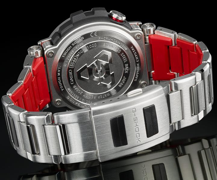 Casio Herren-Edelstahl 200M Wasserdicht Stoßfest Quarz-Uhr MTG-B1000D-1APRT