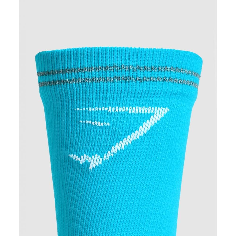 Gymshark Crew Running Socks Brand Blue I3a1c Ucyy