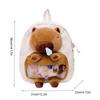 Large Capacity Capybara Plush Backpack Animal Cartoon Backpack  Kids Birthday Gift