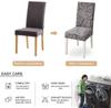 Printed Chair Cover Elastic Kitchen Seat Cover Stretch Spandex Chair Covers for Dining Room Wedding Hotel Banquet Washable 1pc