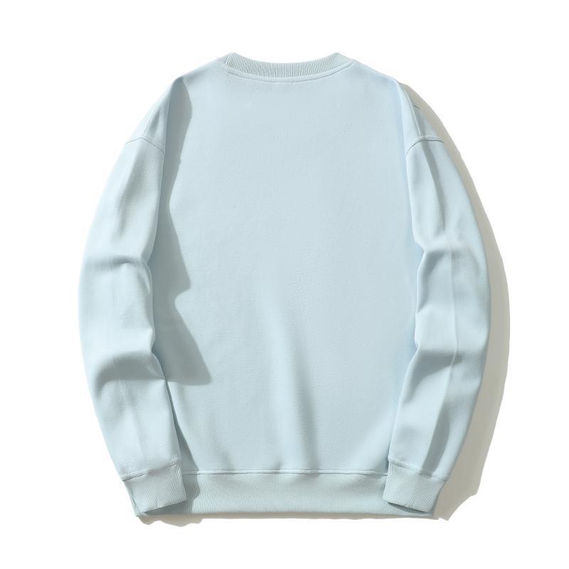 Autumn/Winter Round Neck Solid Color Loose Fit Drop Shoulder Hoodie