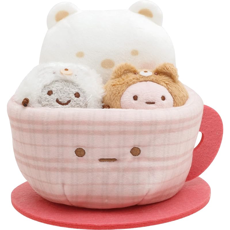 San-X Sumikkogurashi Медвежье кафе дома Сцена Плюшевая чашка и блюдце MF87801