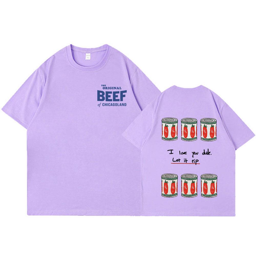 The Bear TV Series The Original Beef of Chicagoland T-shirt Harajuku Men Women Clothing Fashion Casual Cotton Oversized T Shirts