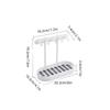 Jewelry Organizer Display Stand Earrings Bracelet Necklaces Rings Storage Rack Hanging Organizer Holder Tray