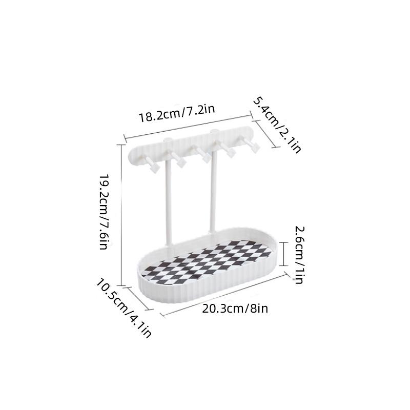 Jewelry Organizer Display Stand Earrings Bracelet Necklaces Rings Storage Rack Hanging Organizer Holder Tray