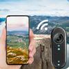 1080P Thumb Action Camera Wide Angle Portable Sports Action Camera with 64GB Memory Card Car Mount for Travel