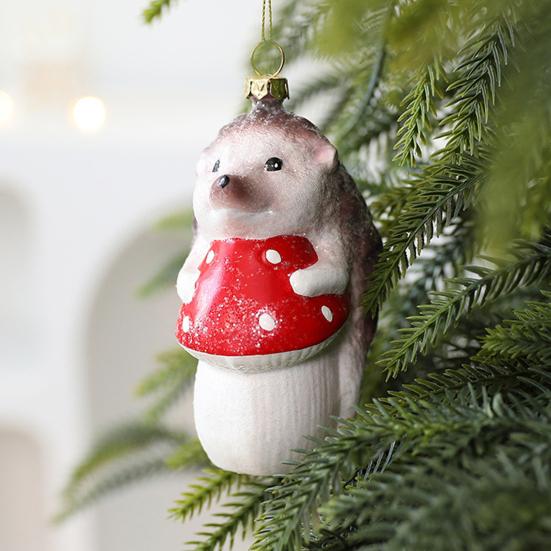 Christmas Tree Decoration Squirrel Hedgehog Christmas Ball Ornaments Xmas Holiday Decor for Home Table