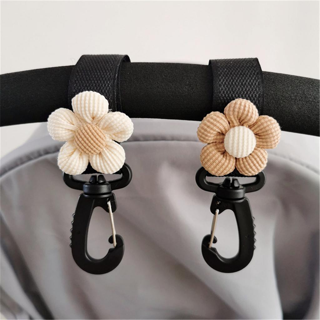 Baby Stroller Hook Hanger Lovely Flower Toddlers Cart Organiser Bag Storage Hanging Rack Infant Supplies Accessory Gift