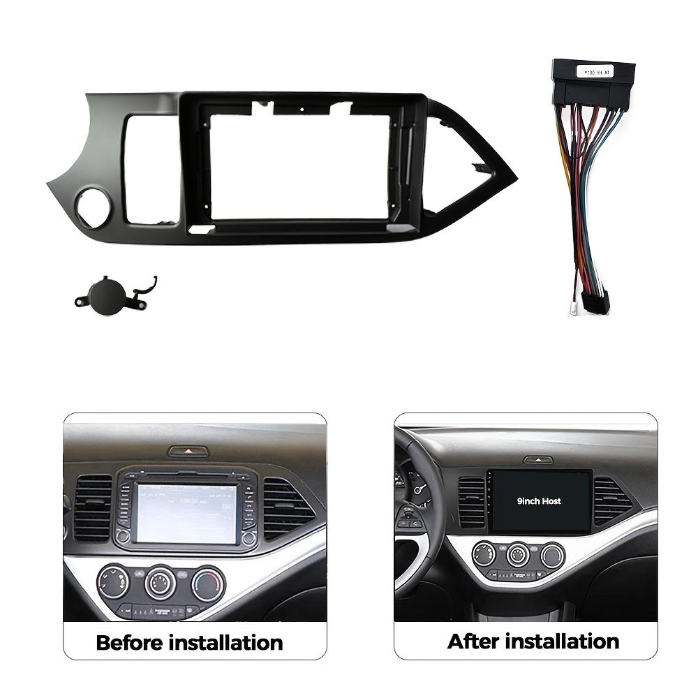 9INCH Car Multimedia Radio Frame For KIA Picanto Morning 2011 2012-2016 2017 LHD Fascia Panel Dashboard Mounting Bracket 2Din