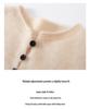Women's 100% Cashmere Cardigan: Autumn/Winter 2026, Round Neck, Solid Color, Versatile Loose Fit.