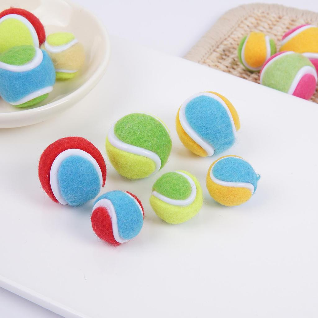2cm Mini Tennis Ball Toy Keyring Backpack Pendant & Earrings Souvenir