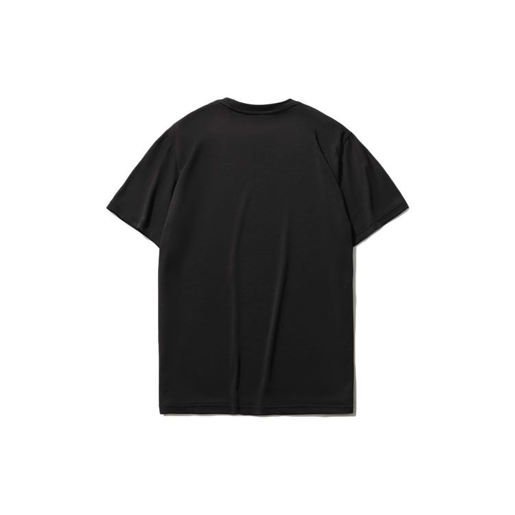 Li-Ning Wade Series Reflective Quick-Dry Cool Round Neck Short Sleeve T-Shirt Men Tops Black ATSR213-1
